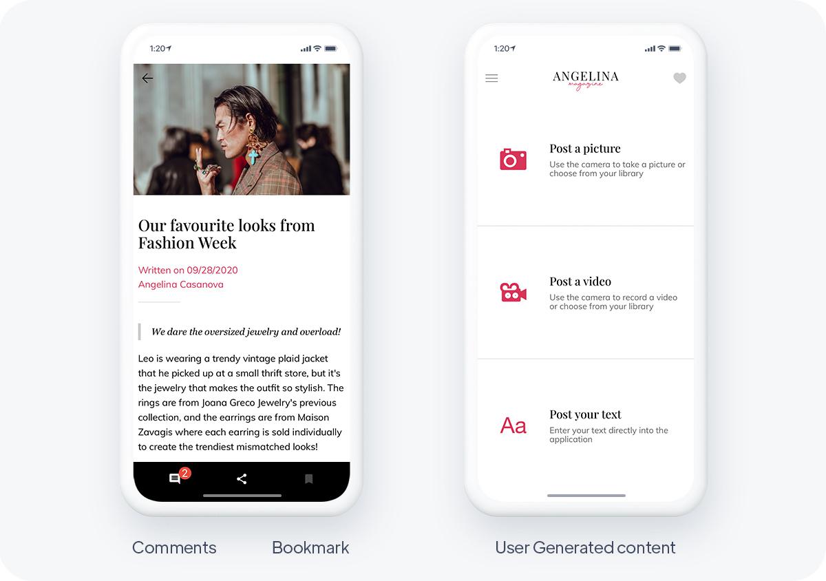 make content interactive within a news app